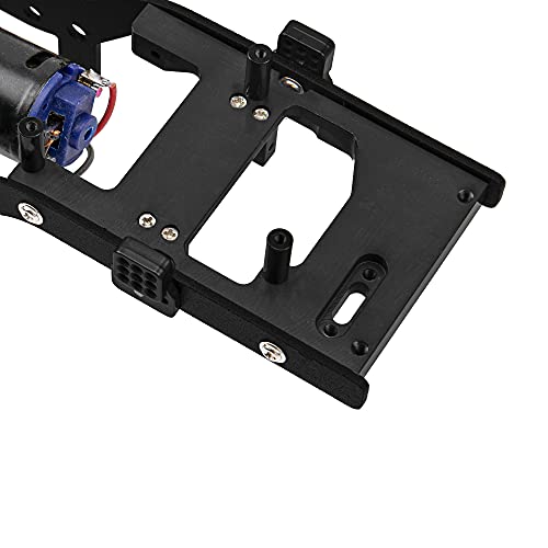 ShareGoo Metal Body Chassis Frame Car Shell Suspension Bracket with 370 Motor kit for MN Model D90 D91 MN45 MN99 MN99S 1/12 RC Car (Black) - color: Black