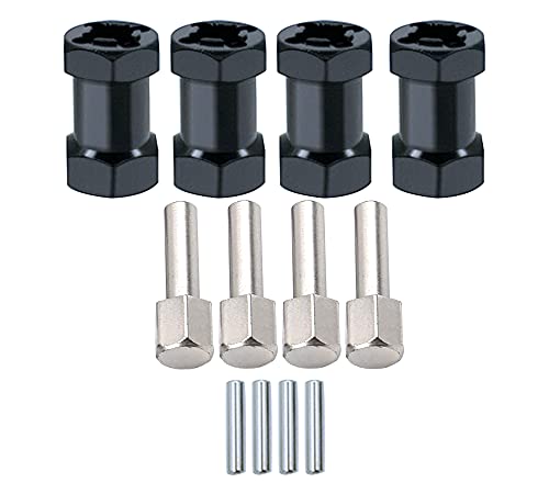 Aluminum 12mm Wheel Hex Hub with 20mm Offset Extension for SCX10 | Hex Drive Adaptor for 1/10 RC Crawler Axial SCX10 SCX10 II D90 Repairing and Upgrading