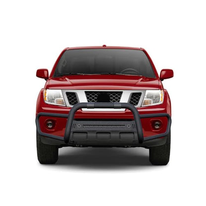 Black Horse - MODULAR BEACON FRONT RUNNER Bumper Guard With 20” LED Lights Textured Black Compatible with 2005-2021 Nissan Frontier-BFRN10