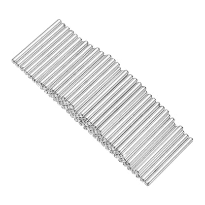 MECCANIXITY 80pcs 2mmx25mm Toys Shaft Round Rod Axles Drive Shaft for DIY RC Car Truck Boat Helicopter Model Part, Silver - size: 2mmx25mm