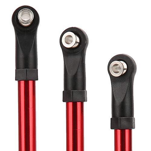 Aluminum Alloy Link Bars, 8Pcs Upgraded Durable for 313mm Wheelbase RC Crawler, 1/10 Scale Off-Road Vehicle Parts for Hobbyists Trail Riding and Rock Crawling Enthusiasts