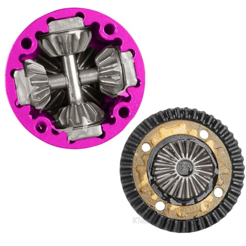 RC 43T/10T Front&Rear Diff Gear Differential Upgrades Part for 1/8 Kraton,Outcast,Notorious,Talion 6s BLX/EXB,1/7 Big Rock,Fireteam,Mojave 6s BLX,Pink - color: Pink-(upgrades）