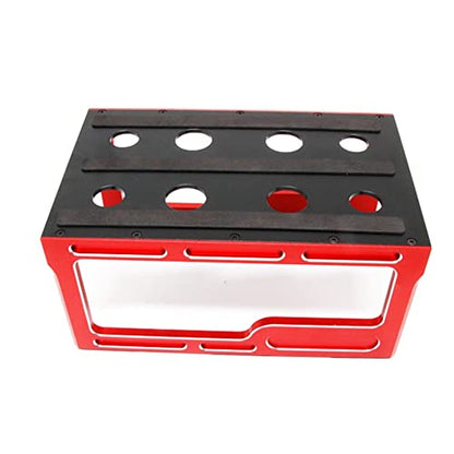 Metal RC Car Work Stand Repair Workstation Platform Shock Damper Pits Stand for 1/8 1/10 1/12 RC Cars Truck Buggy,Black