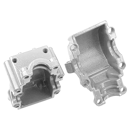 Aluminum Alloy 144001 Differential Gearbox Housing Cover Gear Box Shell Compatible with WLtoys 144001 1/14 RC Car Upgrade Parts (Silver) - color: Silver