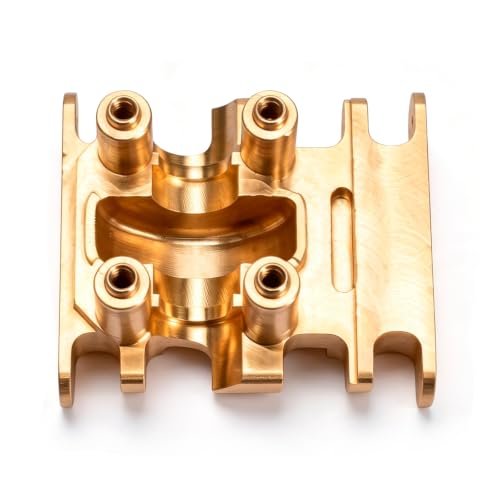 Brass Skid Plate for SCX30 RC Crawler Upgrade Parts RC Car Skid Plate for 1/30 Scale RC Crawler-20g - color: Brass