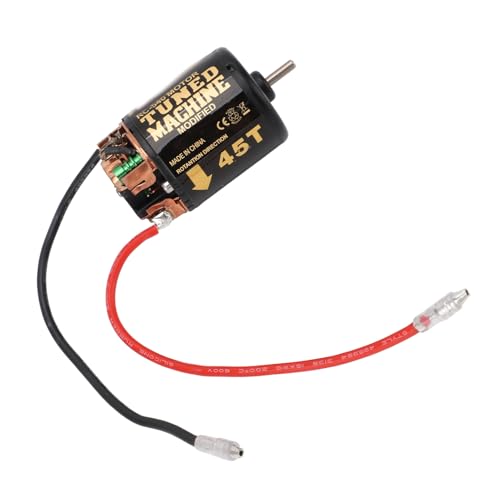 RC Car Brushed Motor 1/10 RC Crawler Car 540 Brushed Motor with Blue Heatsink for Axial Scx10 (45T) - size: 45T
