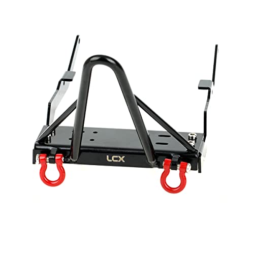 LCX Racing 1/10th RC Crawler Car CNC Machined Metal Front Bumper for Axial Capra Unlimited Trail Buggy UTB10, Upgrades Parts Accessories