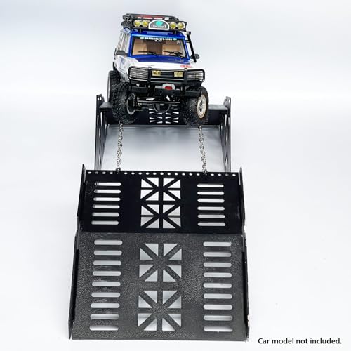 RC Crawler Course, RC Climbing Bridge, RC Crawler Climbing & Balance Challenge Bridge Obstacle Course for 1/18 1/24 Scale RC Crawler Truck, Steel Materials (Vehicle Not Included)