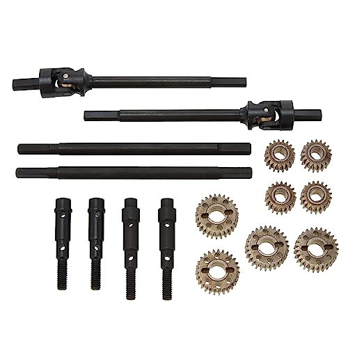MEUS RACING Universal CVD shafts and Gears for MEUS Nylon Portal Front and Rear Axles for Axial SCX10 SCX10 II 1/10 RC Model Car Upgrades Pasrts