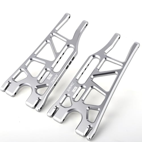 7075 Aluminum Lower Suspension Arms L&R for 1/5 Traxxas X-MAXX 8S, Heavy Duty Front/Rear Control Arms A-Arms Upgrade, CNC Machined, Anodized Silver, Replacement for Traxxas 7730 7731 - style: Lower Suspension Arms