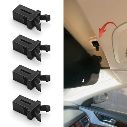 4PCS Sunglasses Glasses Holder Catch Latch, Car Sunglass Holder, Storage Box Lid Switch Overhead Console Roof Clip, Car Accessories Self Locking Switch Replacement for Most Car (4PCS) - color: 4PCS