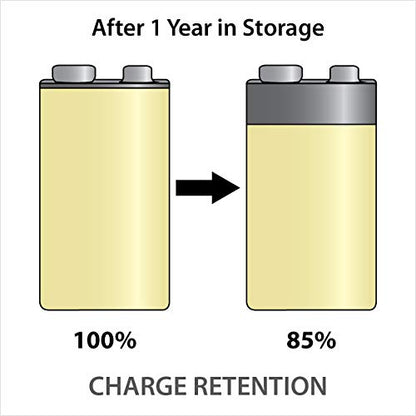 Powerex Low Self-Discharge Precharged 9V(9.6V) Rechargeable NiMH Batteries (MHR9VP), 1-pack - size: 1 Count (Pack of 1), style: 9V(9.6V)