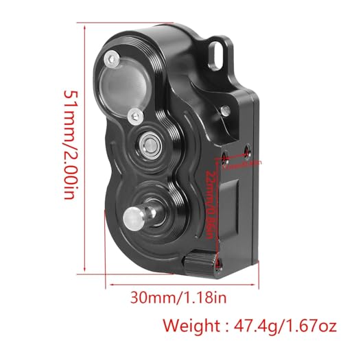 for Traxxas for TRX4 for SCX10 1/10 Low/High Speed Transmission for LCG Ultra-Light Gearbox RC Crawler Car DIY for Chassis Upgrade Parts RC Repair Parts(High Speed 1) - size: High Speed 1