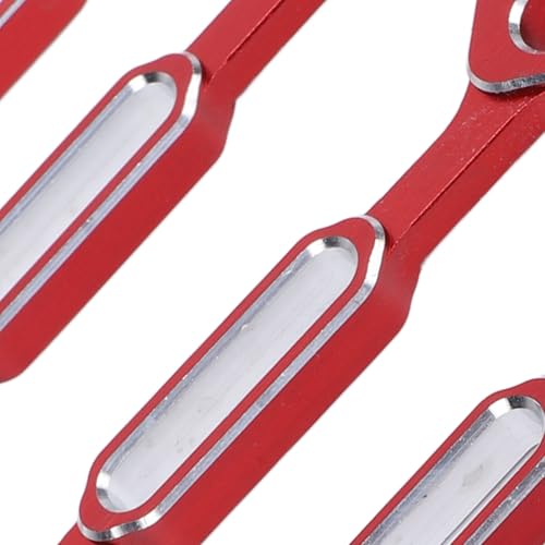 RC Turnbuckle Wrench, 4PCS 3.0 3.2 3.5 3.7 4.0 5.0 5.5 6.0mm Aluminum Alloy Nut Ball Joint Remover Repair Wrench Kit for RC Car Model (Red)