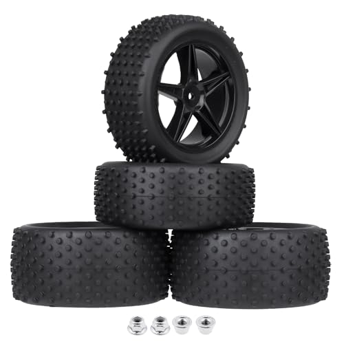 RC Buggy Wheels and Tires 12mm Hex Hubs for HSP 94107 94170 94155 94177 Traxxas Bandit Redcat Shockwave Wltoys 144001 1/10 Off-Road Rally Racing Car