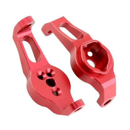 RC Cars Crawler Parts Compatible with for traxxas TRX-4 1/10 RC Crawler Car Upgrade Parts Accessories 2Pcs Aluminum Alloy Front Axle Caster Block C-Hub Carrier(Red) - color: Red