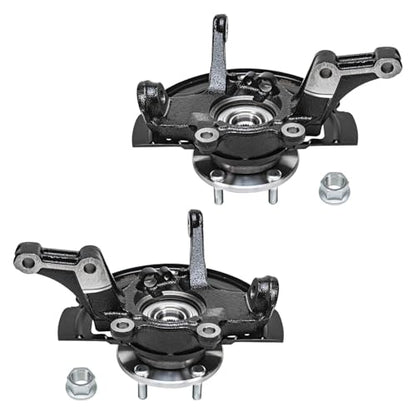 Detroit Axle - 2.5L Front Knuckles Brake Calipers for 2002-2006 | Nissan Altima 2003 2004 2005 Replacement Steering Knuckles and Wheel Bearing Hubs Assembly Disc Brake Calipers w/Brackets - size: 4BU50546/Kit