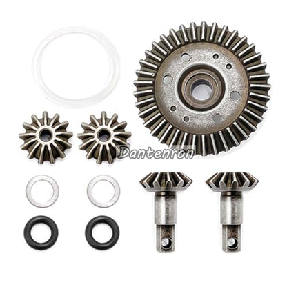 RC Metal Differential Gear Diff Gear Assembly Set Upgraded Parts Compatible with 1:10 Short Course Truck Car Traxxas Slash 4X4 / Stampede 4X4 / Rustle 4X4 / Huanqi 727 Upgraded Parts