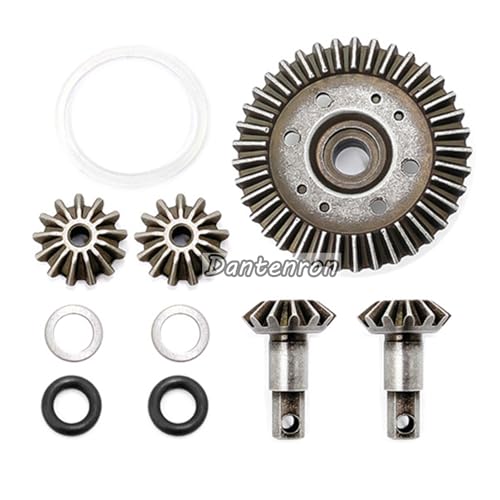 RC Metal Differential Gear Diff Gear Assembly Set Upgraded Parts Compatible with 1:10 Short Course Truck Car Traxxas Slash 4X4 / Stampede 4X4 / Rustle 4X4 / Huanqi 727 Upgraded Parts