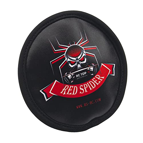 1/10 RC Simulation Leather Spare Tires Cover Accessories Compatible with Traxxas TRX-4 Tamiya CC01 Axial SCX10 Wraith D90 Redcat HSP 1/10 RC Crawler Truck (Red Spider) - style: Red Spider