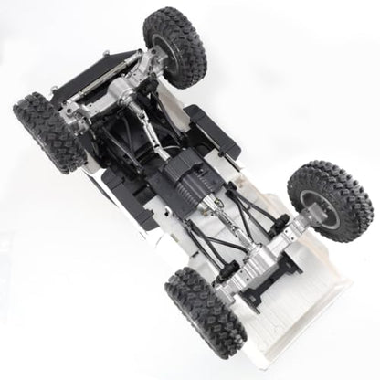 Metal Front & Rear Portal Axle Assembly Set for WPL C14 C24 B14 B24 B16 B36 C64 C64-1 C74 C74-1, Aluminum Axle Housing with Steel Gears, Steering Cups Tie Rods, 5mm RC Upgrade Parts (Silver) - color: Silver