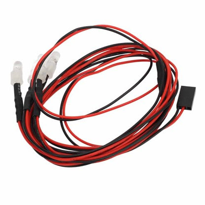 5PCS RC Lights Kit 7.4V 5mm Blue and Green LED Silicone Wire Light Set, Bright RC Car Headlight Taillight Accessory for Hsp Axial SCX10 D90 HPI