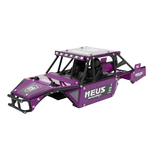 MEUS RACING Mantis24 Body with Roll Cage for Axial 1/24 SCX24 RC Crawler (Purple) - color: Purple