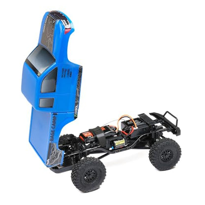 Axial RC Truck 1/24 SCX24 Base Camp 4x4 Rock Crawler Brushed RTR (Everything Needed to Run is Included) - Blue, AXI-1219T2 - color: Blue