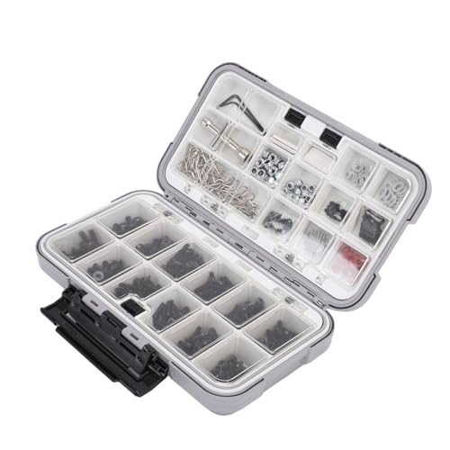 CHICIRIS RC Screw Kit, 537 Pieces Stainless Steel Hardware Assortment with Storage Box, Compatible with 1/8 1/10 /12/16 Scale RC Cars and Trucks for Repair and Upgrades