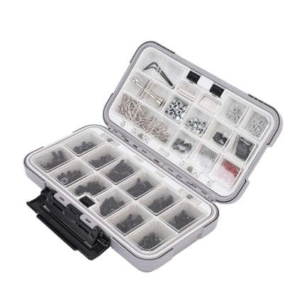 CHICIRIS RC Screw Kit, 537 Pieces Stainless Steel Hardware Assortment with Storage Box, Compatible with 1/8 1/10 /12/16 Scale RC Cars and Trucks for Repair and Upgrades