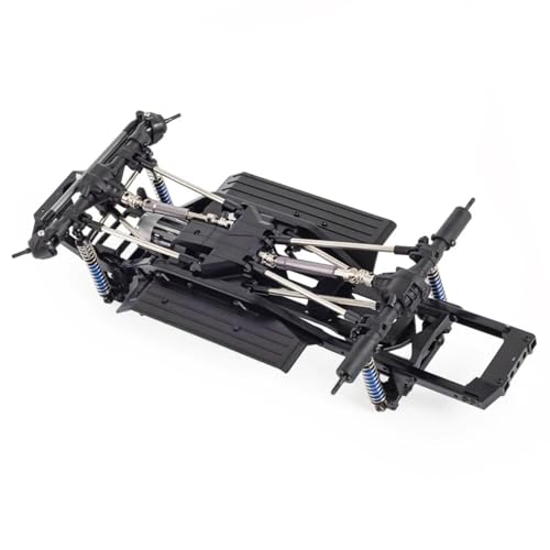313mm Wheelbase Nylon Chassis Frame Front Rear Axles Kit with 2-Speed Transmission 35T 550 Motor for 1/10 RC Crawler Axial SCX10 TRX4 D90 DIY Upgrade Parts