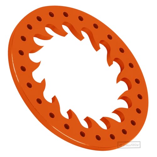RC Metal 1.9 Beadlock Wheels Replacement Ring for 1/10 Crawler RC Car TRX4 SCX10 90046 90047,Alloy 1.9" Beadlock Rims Replacement Ring,4pcs,Orange - color: Orange(4pcs)