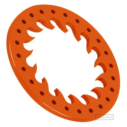 RC Metal 1.9 Beadlock Wheels Replacement Ring for 1/10 Crawler RC Car TRX4 SCX10 90046 90047,Alloy 1.9" Beadlock Rims Replacement Ring,4pcs,Orange - color: Orange(4pcs)