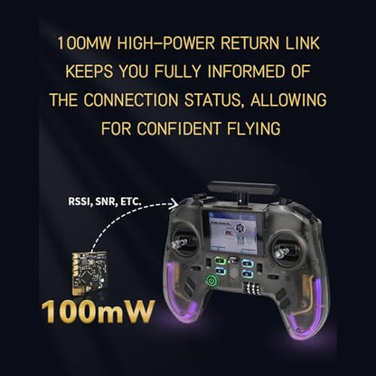 GoolRC Flysky PR01 Receiver, 2.4GHz 16 Channels Mirco Receiver with Dual Antennas, CRSF/S.Bus Output Compatible with Flysky ProArt PA01 RC Transmitter for RC Car Boat Plane Robot Drone