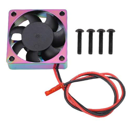 RiToEasysports RC Motor ESC Cooling Fan, Aluminum Alloy Metal 14000RPM 4010 Heatsink Cooling Fan with Strong Structure, for RC Car Motor and ESC Control Replacement