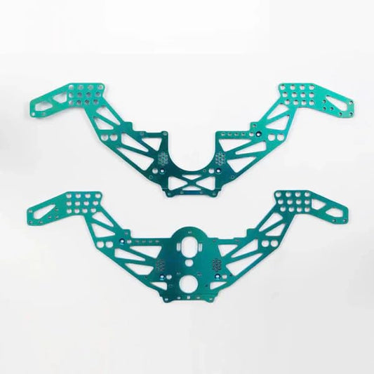 furitek Titan Frame KIT for Losi 1/18 Mini LMT 4 Wheel Drive Monster Truck Brushed RTR - Remote Control Car, RC Cars 1/18 Scale Toy Upgrade Parts (HELIDIRECT) (Green) - color: Green