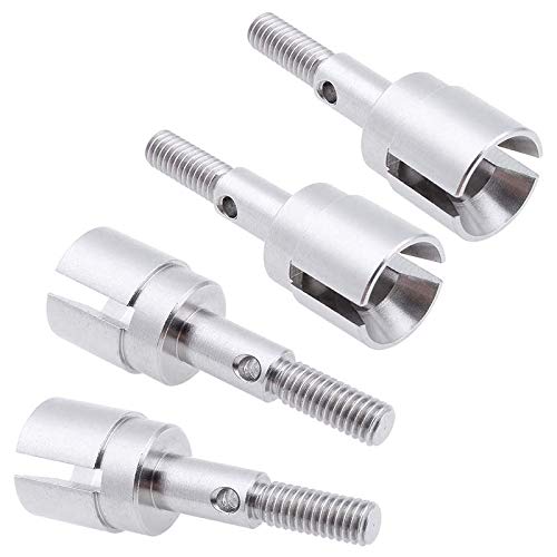 BAIJAC 08029 Dogbones 89.5mm & Stub Wheel Axle 02033 Drive Shaft for 1/10 Redcat HSP Exceed RC Car Truck Replacement (Color : Silver)