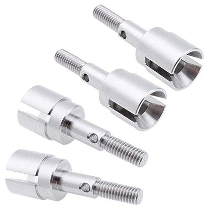 BAIJAC 08029 Dogbones 89.5mm & Stub Wheel Axle 02033 Drive Shaft for 1/10 Redcat HSP Exceed RC Car Truck Replacement (Color : Silver)