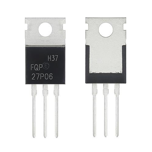 FQP27P06 MOSFET Transistors 27A 60V 27P06 P-Channel Power Mosfets Transistor 27 Amp 60 Volt TO-220 (Pack of 10pcs) - style: FQP27P06