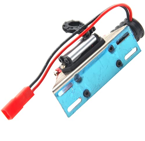 RC Crawler Winch w/Steel Wire Compatible with Traxxas TRX4 Axial SCX10 90046 RC4WD D90 Redcat Gen8 1/10 RC Crawler Car Option Part (Red) - color: Red