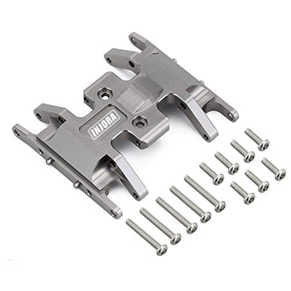 INJORA RC Skid Plate for Axial SCX24 Bronco Gladiator Deadbolt C10 Upgrades Parts 1/24 RC Crawler(Grey) - color: Grey
