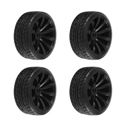 Hard Plastic 65mm 1/10 RC Racing Car Tires On Road Touring Drift Car Tyre Wheels Compatible with TT01 TT02 XV01 PTG-2