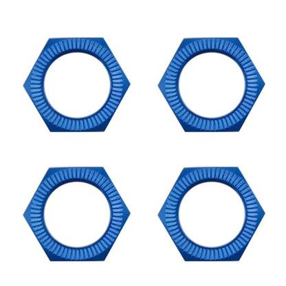 FLMLF 24mm RC Car Wheel Nuts 4-Piece Set (Blue) | for 1/5 HPI ROFUN BAHA ROVAN KM Baja 5B 5T 5SC Truck Parts - color: Blue