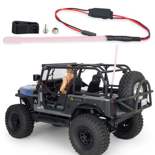 1/10 RC LED Light Bar Roof Strip Tube Lamp Tail Light Kit Bumper Light Compatible with Traxxas RC Car Truck Crawler Tamiya Losi HPI Rustler Axial Upgrade Parts