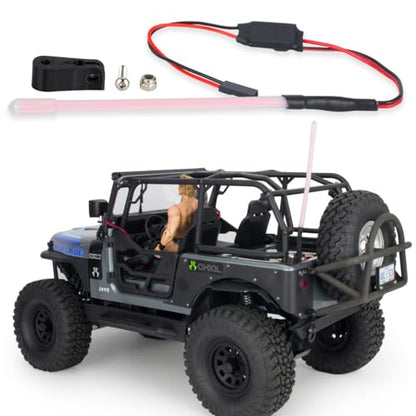 1/10 RC LED Light Bar Roof Strip Tube Lamp Tail Light Kit Bumper Light Compatible with Traxxas RC Car Truck Crawler Tamiya Losi HPI Rustler Axial Upgrade Parts