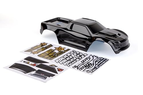 Custom Body Compatible for V2 Maxx WideMaxx 1/10 4X4 4WD Truck Shell Cover (Police Black) - color: Police Black