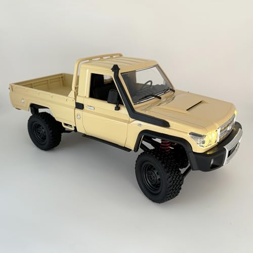 RC Truck 1/12 RC Rock Crawler 4x4 Toyota Land Cruiser All Terrain RTR | Remote Control Crawler Pickup Off Road 2.4GHz 280 Motor Proportional Throttle Steering for Adult MN-82