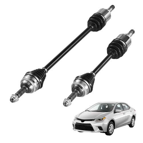 VEVOR CV Axle Shaft Assembly, 2 Pieces Front Left & Right (Driver and Passenger Side), Automotive Replacement CV Joint Axles Pair Compatible with 2009-2018 Toyota Corolla, Alloy Steel & Carbon Steel - size: 2009-2018 Toyota Corolla, style: Front Driver an