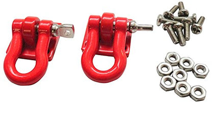 1/10 RC Rock Crawler Scale Red Winch Shackles - 2pcs 4051