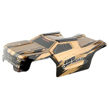 H14BM RC Car Car Shell Body Shell Cover 1430D2 Accessories Spare Parts for 1/14 Scale H14BM 14210 JC14EP HP141 HP141S 1:14 Brushless RC Trucks Vehicle (Gold) - color: Gold